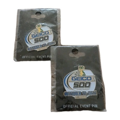 2014 Geico 500 Talladega Pin OFFICIAL Event Pin NASCAR Collectable (2 Pack)