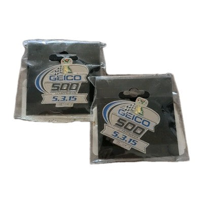 2015 Geico 500 Talladega Pin OFFICIAL Event Pin NASCAR Collectable (2-Pack)