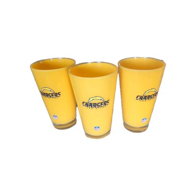 San Diego Chargers NFL Insulated Acrylic Tumbler Double Wall 20oz SET OF 3! NEW!