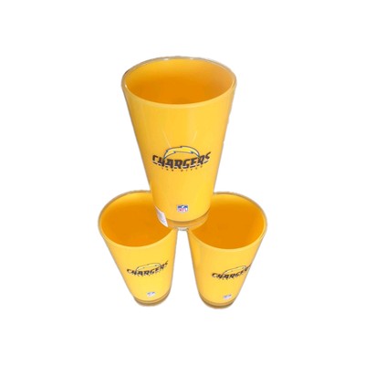 San Diego Chargers NFL Insulated Acrylic Tumbler Double Wall 20oz SET OF 3! NEW!