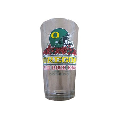 University of Oregon Ducks Pint Glass Football Helmet Rose Bowl BCS 2010